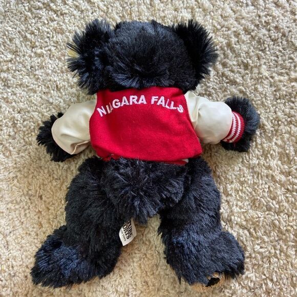NWT Creature Comforts Plush Black Bear 11”Canada Maple Leaf Stuffed - Picture 4 of 9